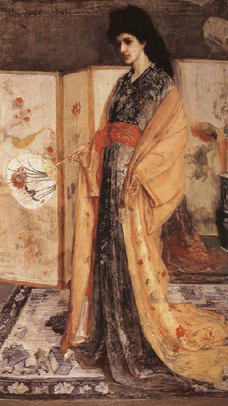 James Mcneill Whistler Whistler-s passion for all things oriental is presented here in his the princess from the Land of Porcelain China oil painting art
